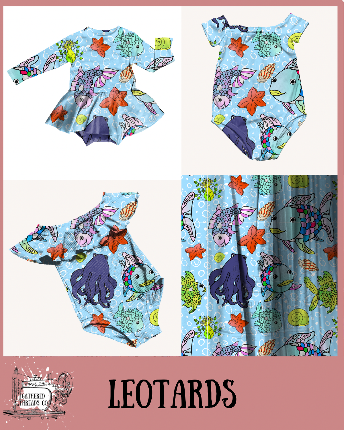 Rainbow Fish Leotards