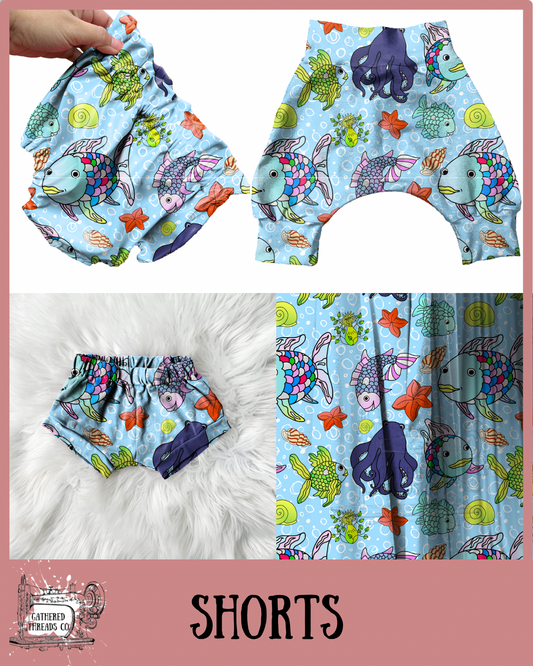 Rainbow Fish Shorts