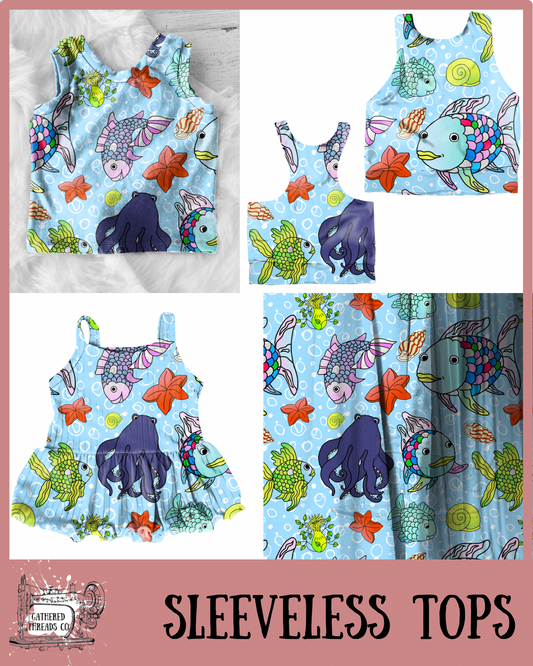 Rainbow Fish Sleeveless Shirts