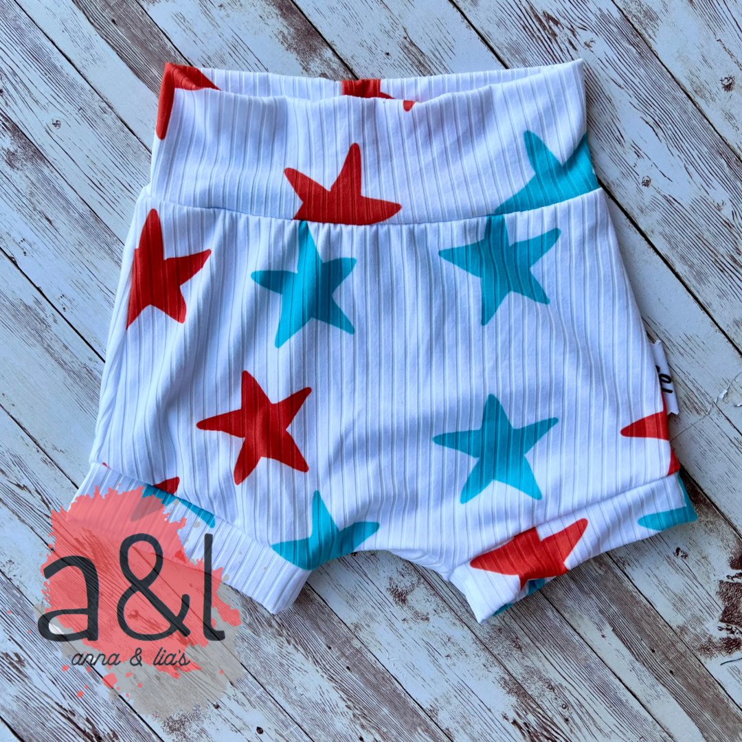 2T Red & Blue Stars Shorties *RTS