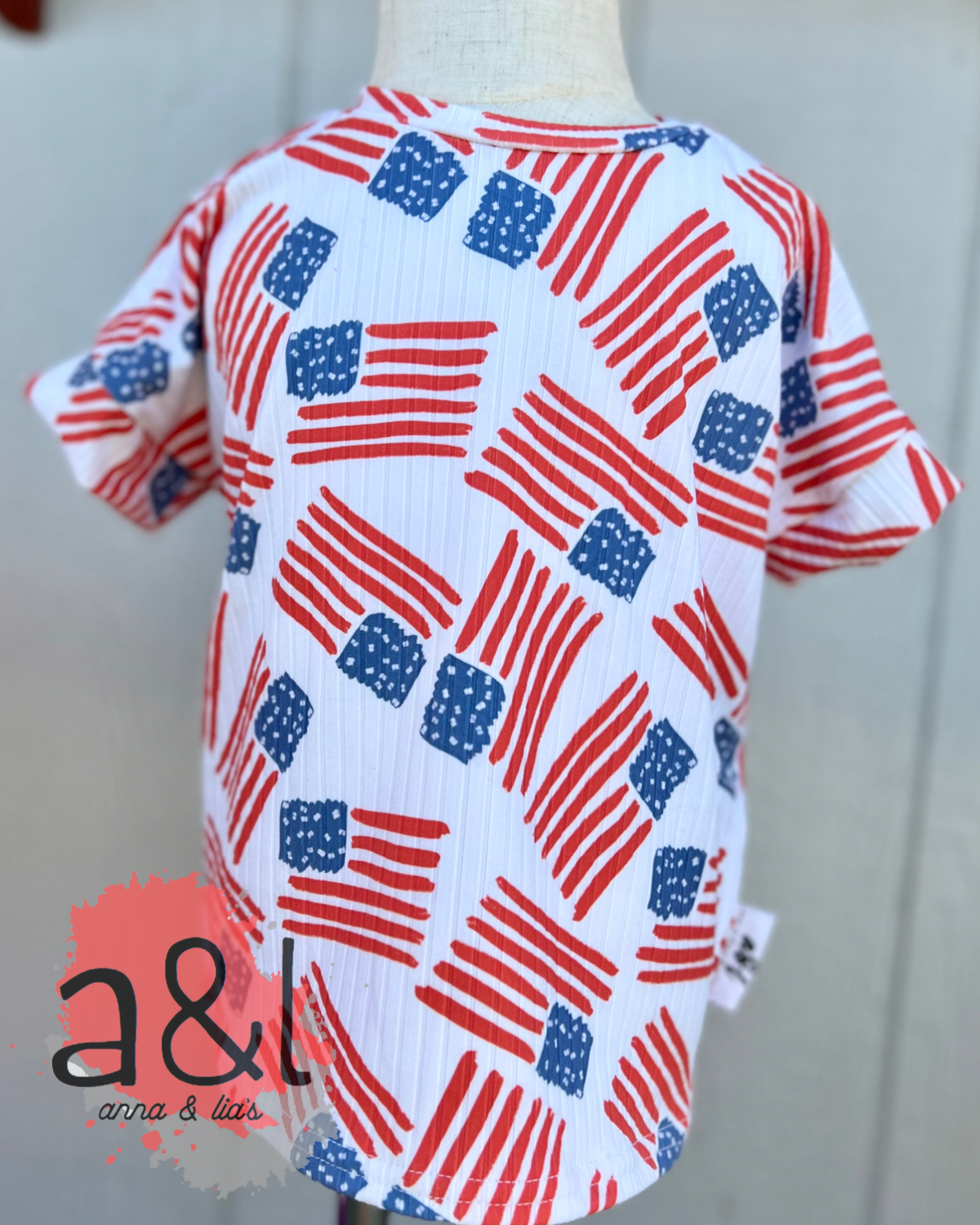 BF US Flag Boxy Tee 18-24M *RTS