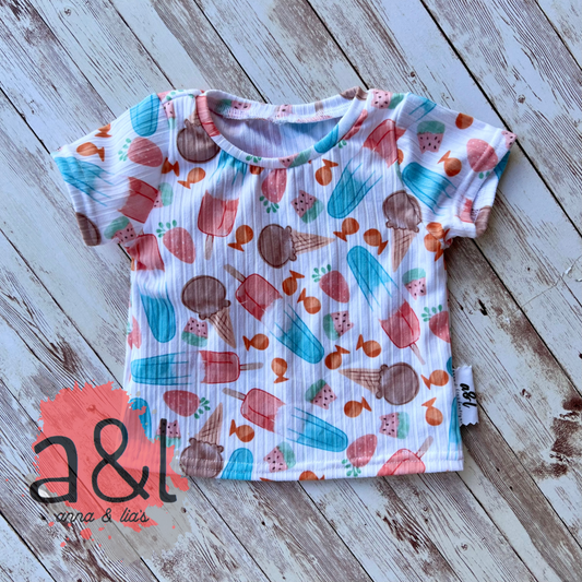 0-3M Summer Snacks Basic Tee *RTS