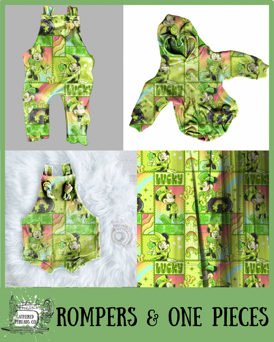 Lucky Mouse Rompers & One Pieces