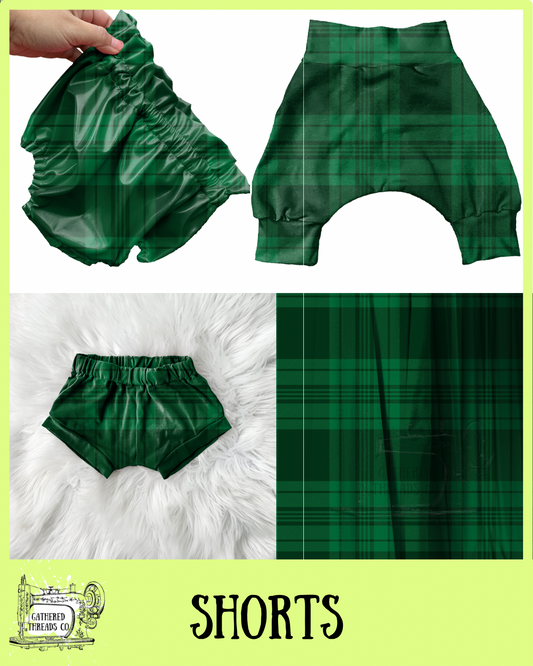 Emerald Plaid  Shorts