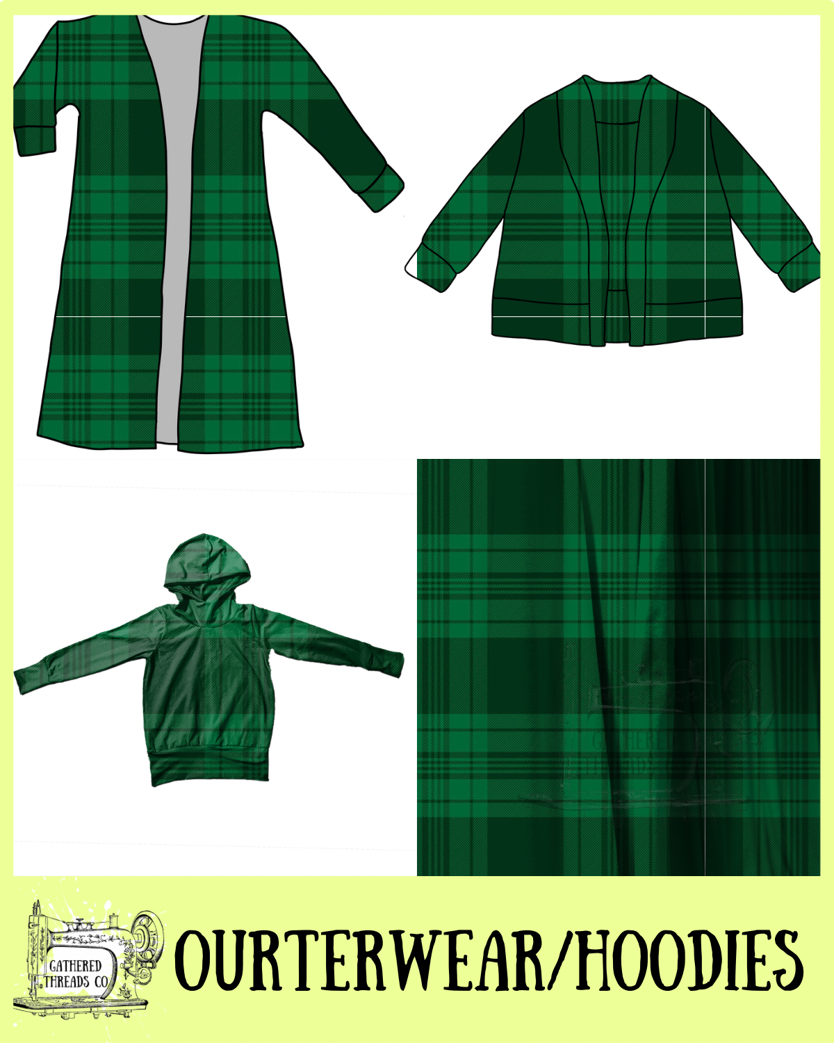 Emerald Plaid  Outerwear