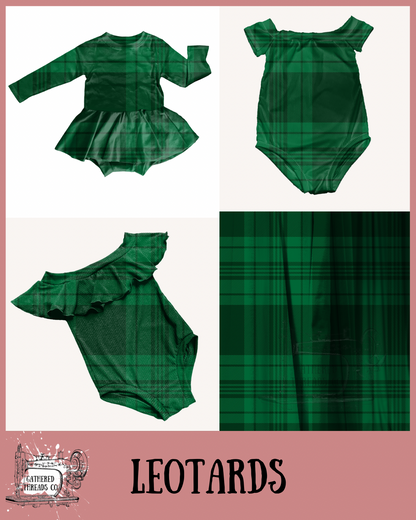 Emerald Plaid  Leotards