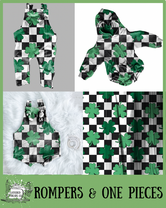 Shamrock Checkers Rompers & One Pieces