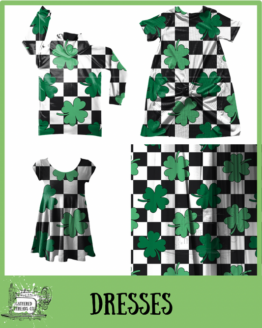 Shamrock Checkers Dresses