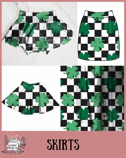 Shamrock Checkers Skirts