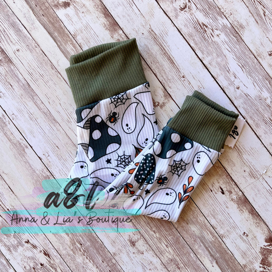 6-12M Spooky Mushroom Leggings *RTS