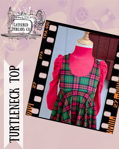 Clover Plaid  Girl Tops