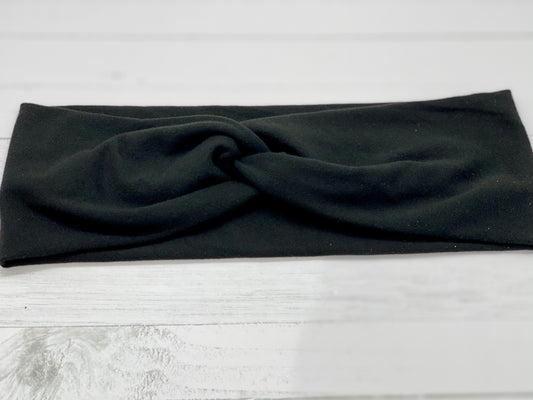 Black Faux Knot Softest Headband