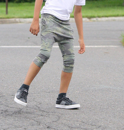 Checkered Harem Style Short pants (No Diaper Sizing)