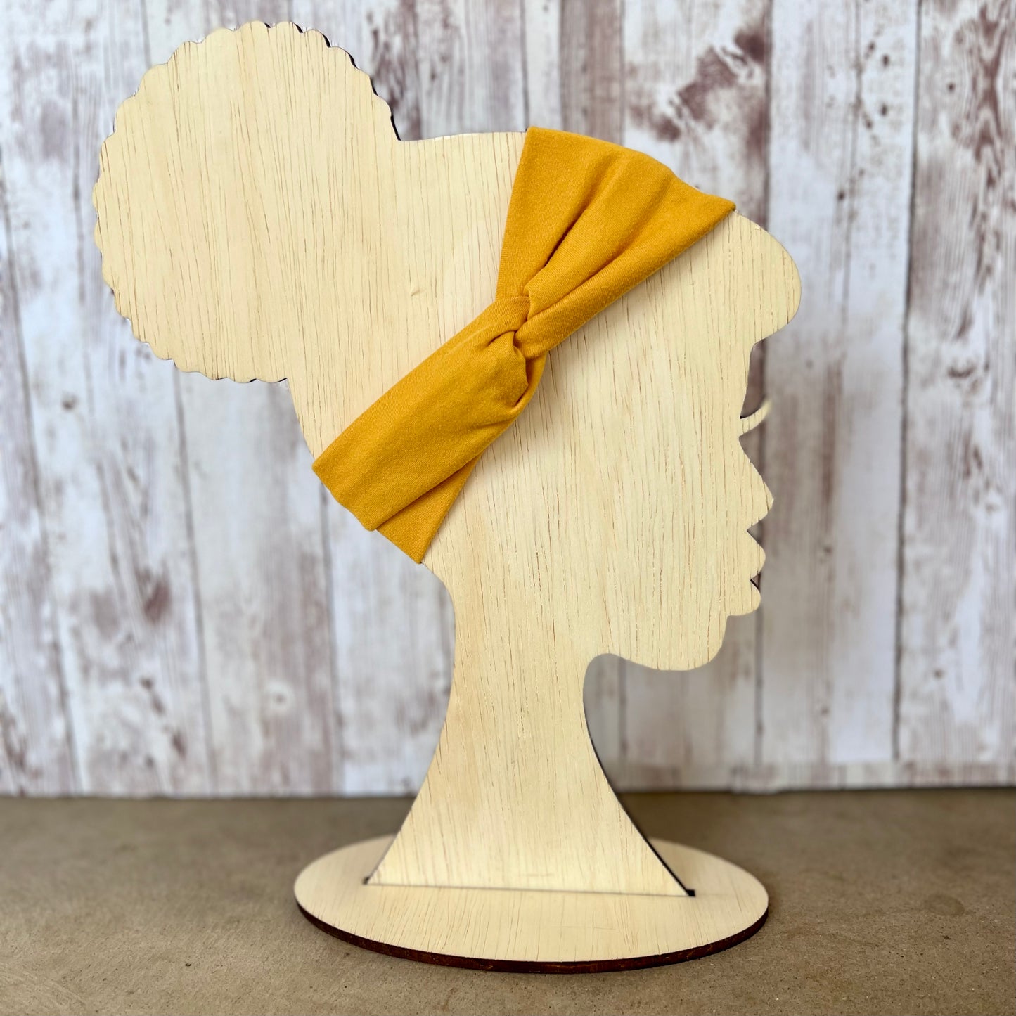 RTS Mustard Faux Knot Adult Headband