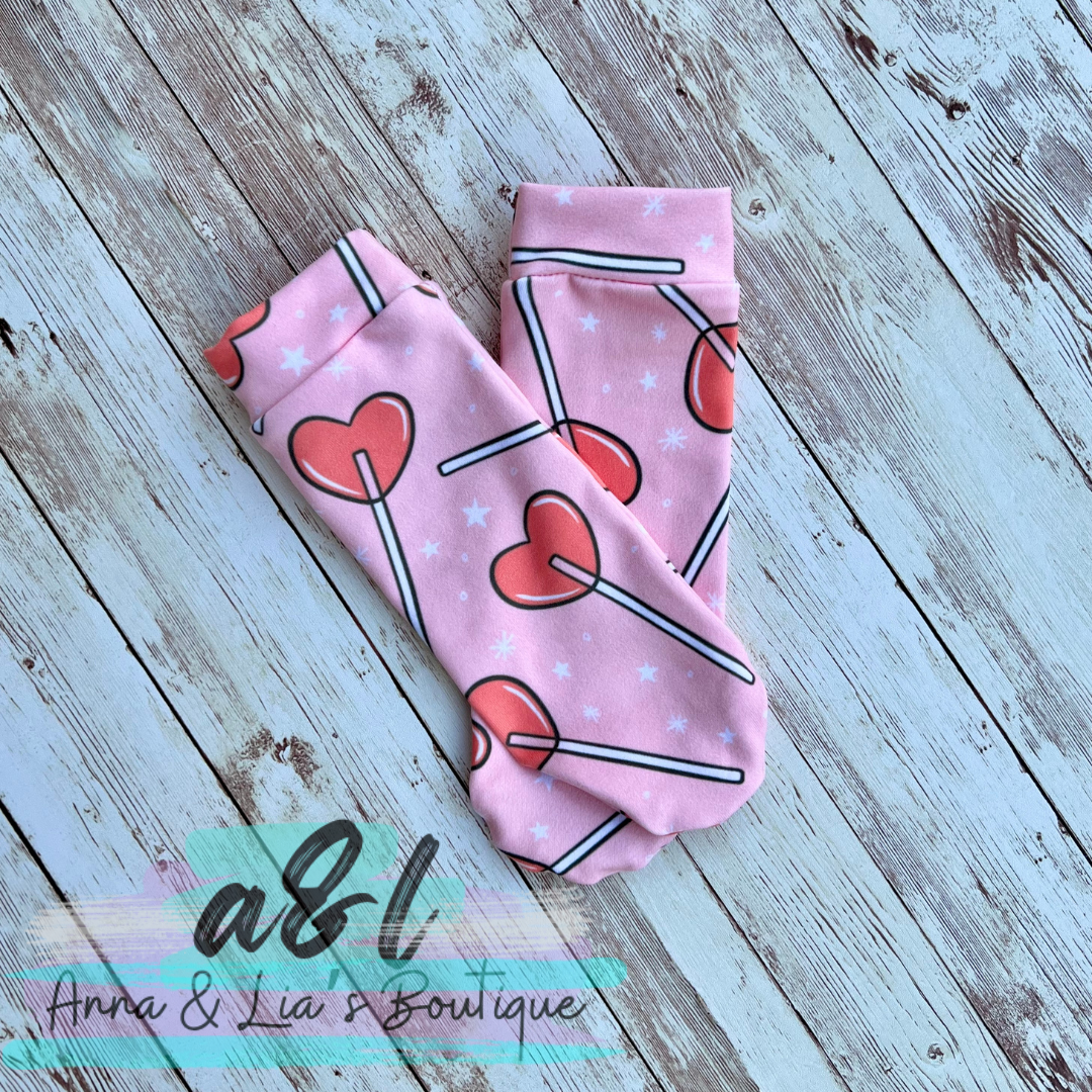 18-24m Crew Socks Lollipops Hearts *RTS