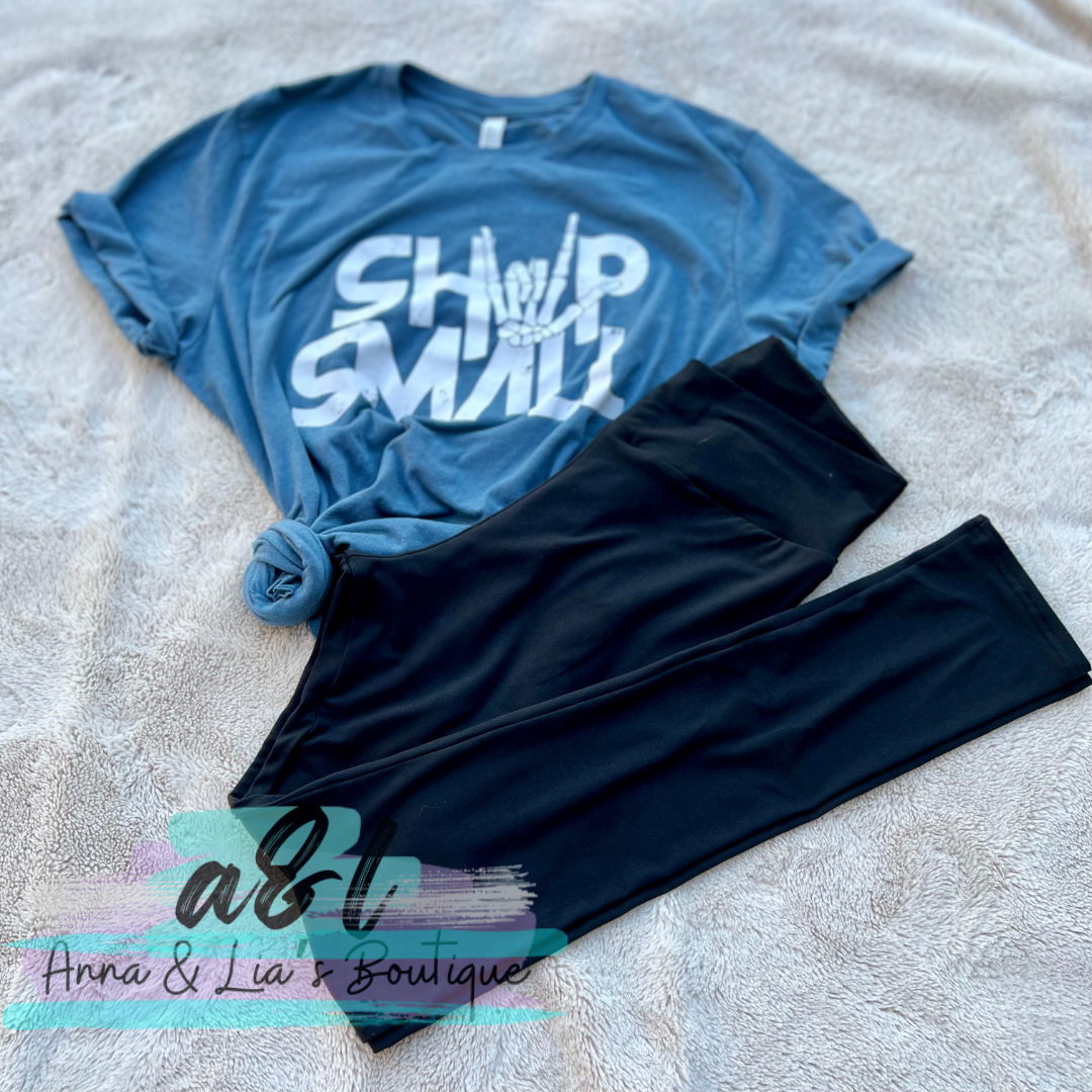 Distressed Adult Solid Leggings